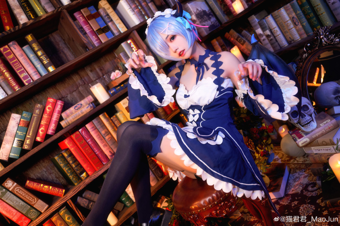 从零开始蕾姆cosplay(蕾姆小恶魔COS CN猫君君)
