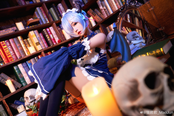 从零开始蕾姆cosplay(蕾姆小恶魔COS CN猫君君)