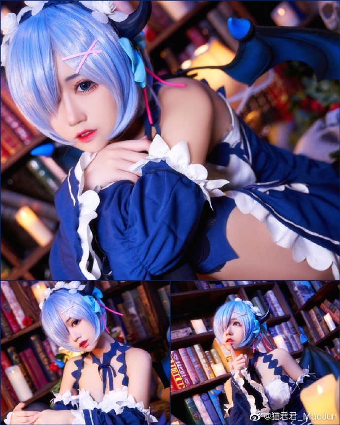从零开始蕾姆cosplay(蕾姆小恶魔COS CN猫君君)