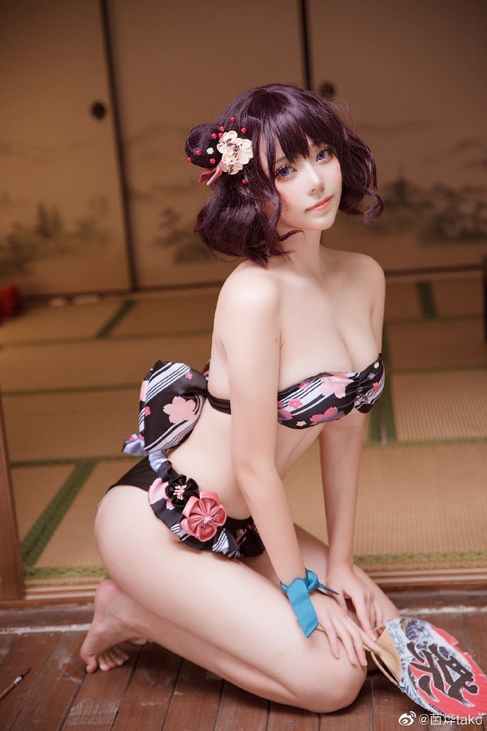 Fate/GrandOrder葛饰北斋泳装cos (fgo葛饰北斋礼装泳装cosplay) Fate/GrandOrder葛饰北斋泳装cos (fgo葛饰北斋礼装泳装cosplay)