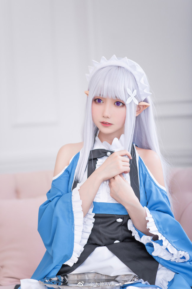 从零开始爱蜜莉雅女仆cos(爱蜜莉雅cosplay CN小木曾)