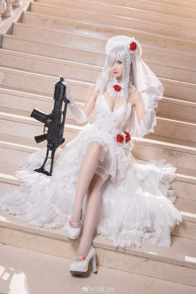 《少女前线》G36C“迈出步伐的你”白色礼服cosplay CN三度
