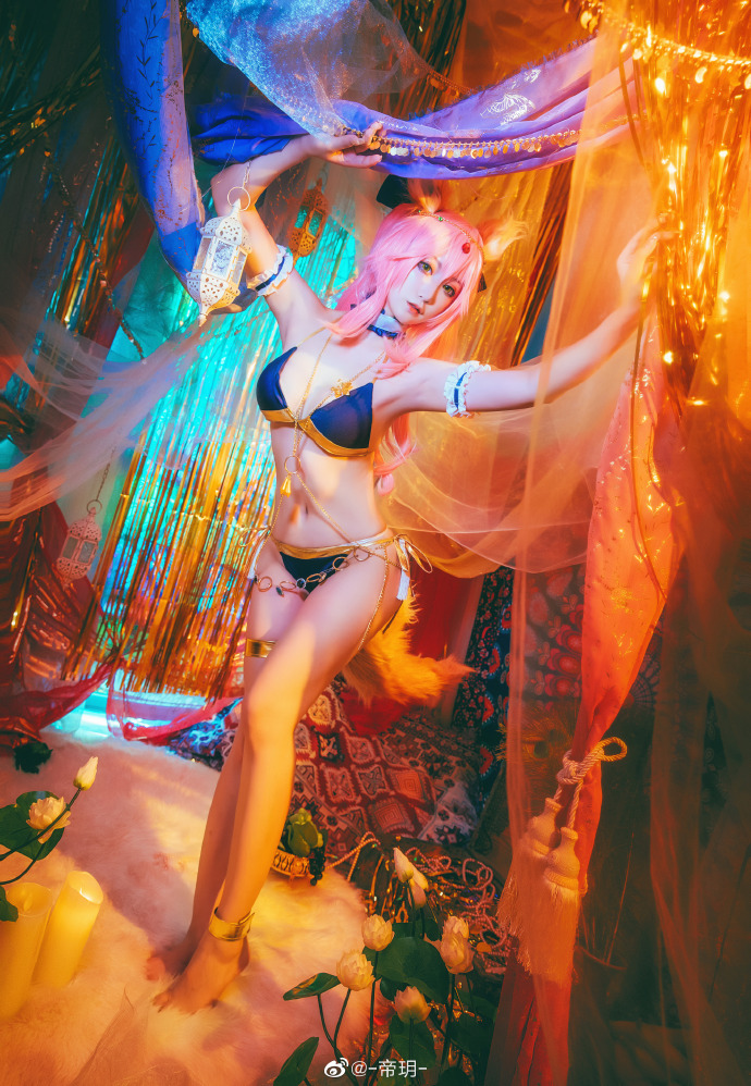 二次元cosplay美图 FGO玉藻前舞娘手办cos cn-帝玥-