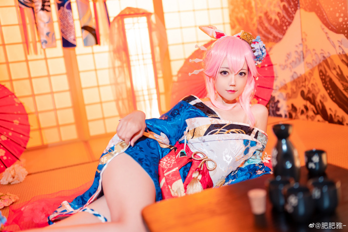 崩坏3八重樱cosplay 崩坏3八重樱信花舞伎cos