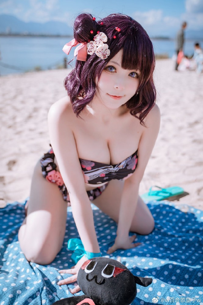FGO北斋泳装cos FGO葛饰北斋泳装cosplay