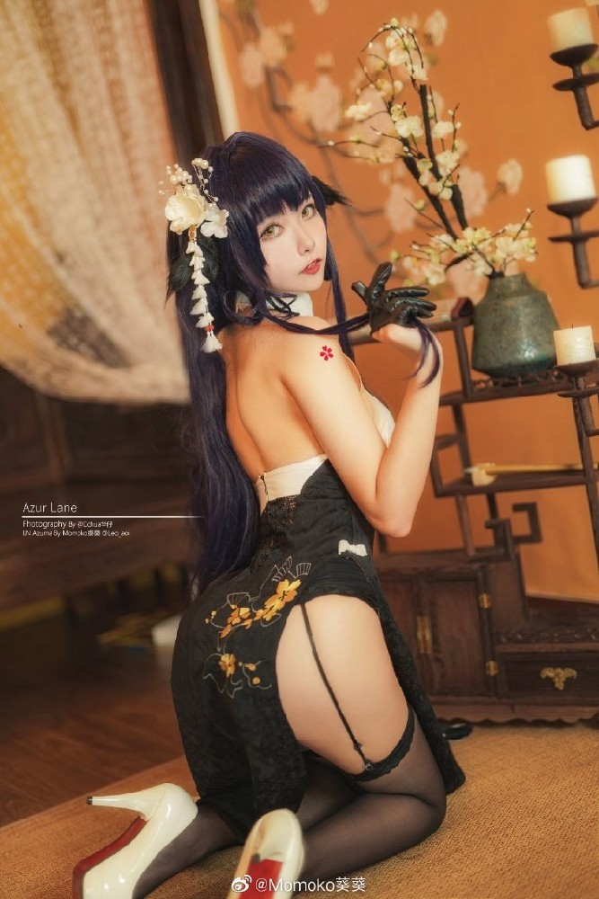 《碧蓝航线》春之旗袍吾妻细语春霞cosplay 碧蓝航线新春旗袍吾妻cos