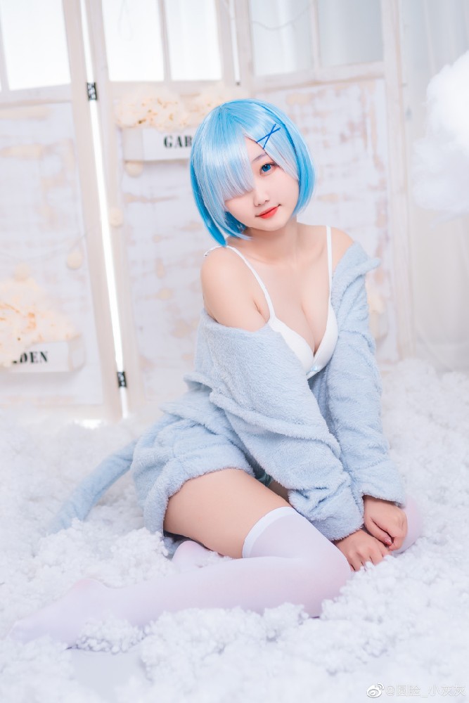 从零开始蕾姆睡衣cos 可爱甜美的睡衣蕾姆cosplay