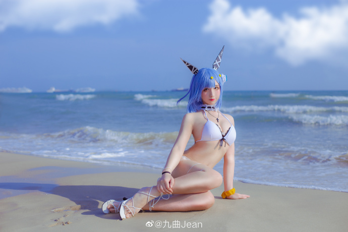 二次元cosplay丨碧蓝航线加斯科涅泳装cos cn九曲Jean 二次元cosplay丨碧蓝航线加斯科涅泳装cos cn九曲Jean