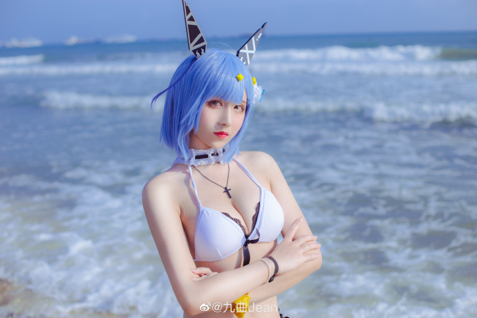 二次元cosplay丨碧蓝航线加斯科涅泳装cos cn九曲Jean 二次元cosplay丨碧蓝航线加斯科涅泳装cos cn九曲Jean