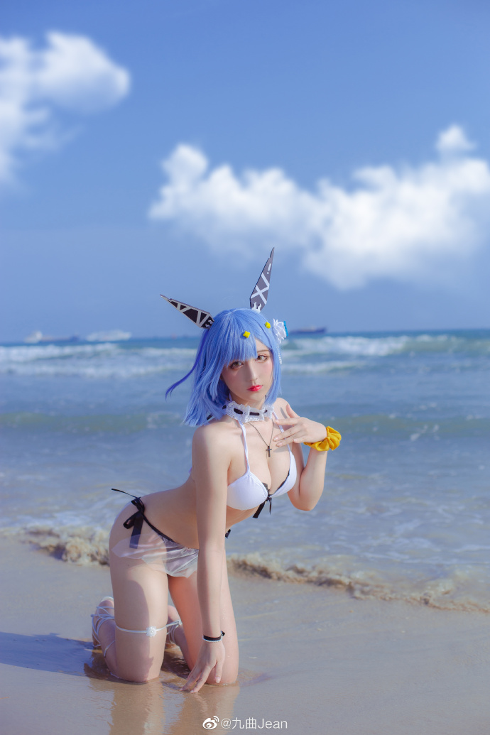 二次元cosplay丨碧蓝航线加斯科涅泳装cos cn九曲Jean 二次元cosplay丨碧蓝航线加斯科涅泳装cos cn九曲Jean