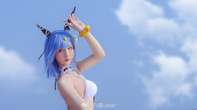 二次元cosplay丨碧蓝航线加斯科涅泳装cos cn九曲Jean 二次元cosplay丨碧蓝航线加斯科涅泳装cos cn九曲Jean
