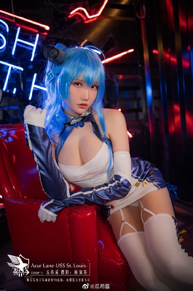 二次元cosplay|碧蓝航线圣路易斯cos cn瓜希酱