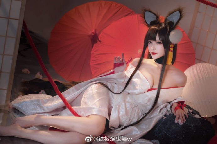 碧蓝航线赤城花嫁cosplay 碧蓝航线赤城誓约的婚纱cos