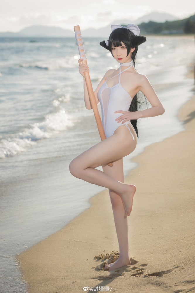 碧蓝航线高雄泳装cosplay 碧蓝航线獒·沙滩狂想曲|cn封疆疆v