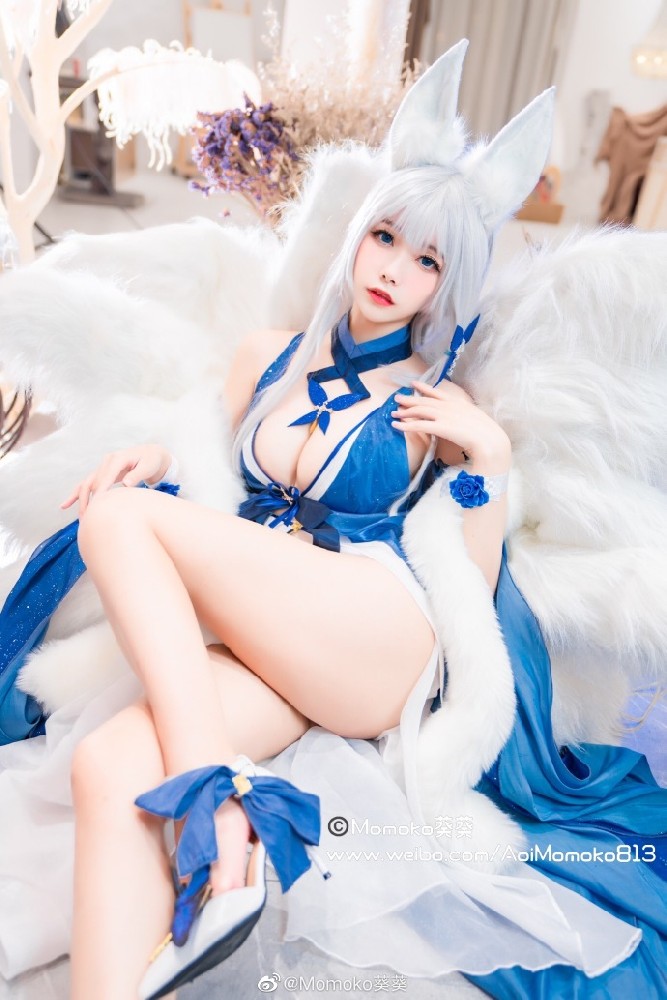 碧蓝航线信浓胧月十夜cos唯美宴会礼服|Momoko葵葵