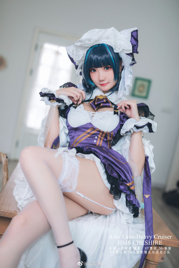 碧蓝航线柴郡cosplay 碧蓝航线柴郡猫女仆cosplay