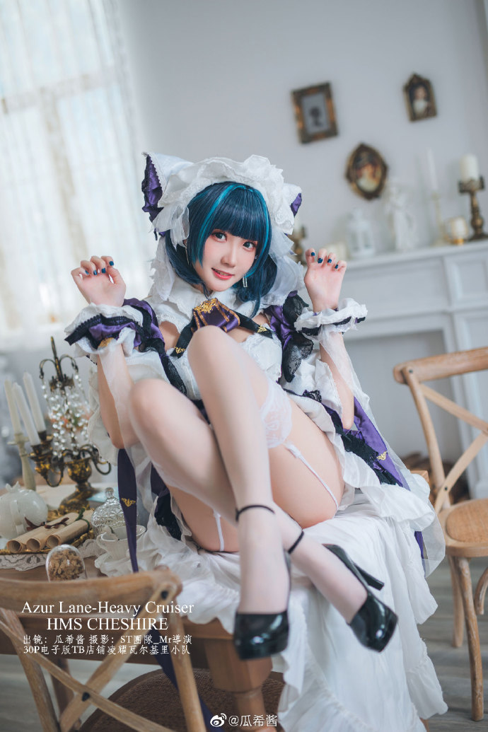 碧蓝航线柴郡cosplay 碧蓝航线柴郡猫女仆cosplay