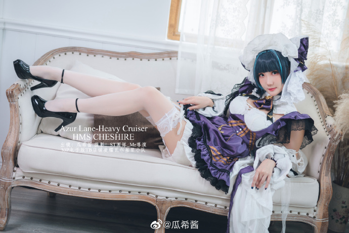 碧蓝航线柴郡cosplay 碧蓝航线柴郡猫女仆cosplay