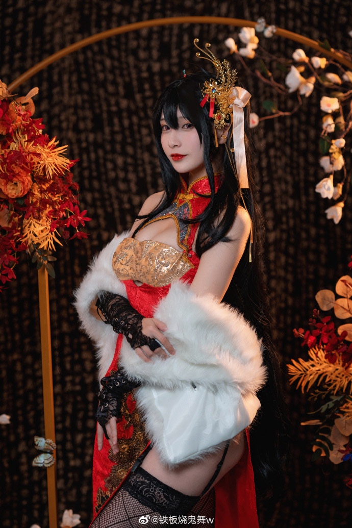 碧蓝航线大凤凤鸣春晓cos 碧蓝航线大凤黑丝旗袍cosplay|cn铁板烧鬼舞w