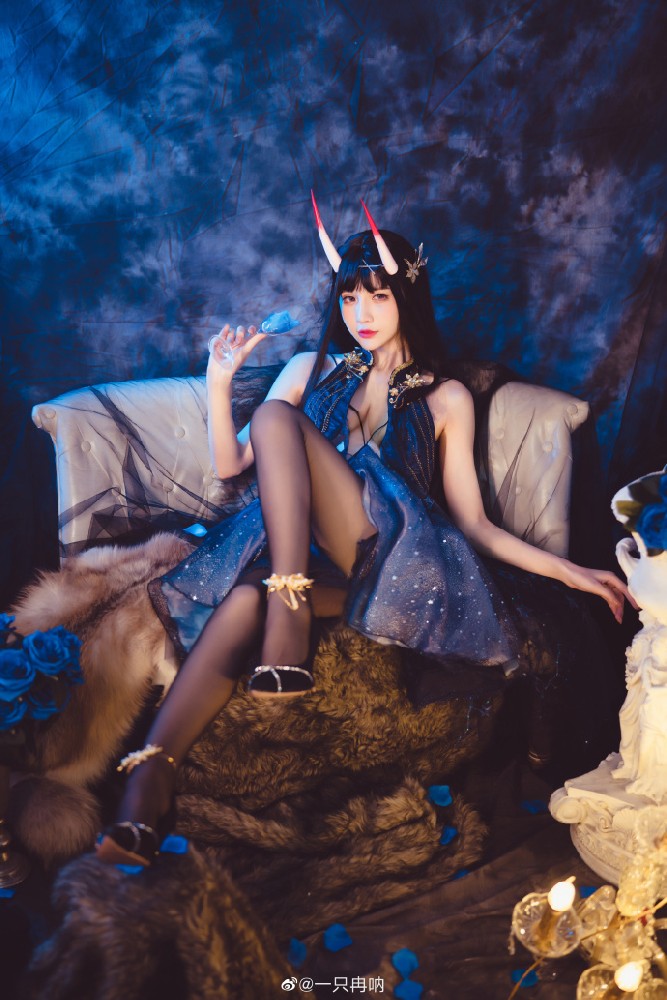 碧蓝航线能代换装cosplay 碧蓝航线能代礼服(夜响的绝园)cosplay