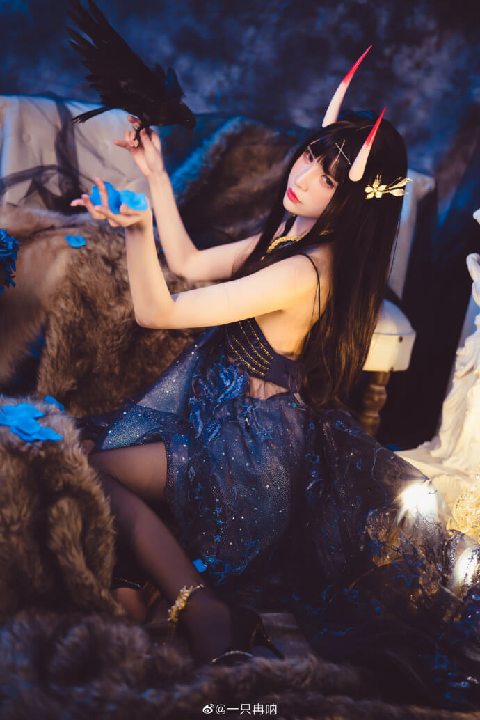 碧蓝航线能代换装cosplay 碧蓝航线能代礼服(夜响的绝园)cosplay