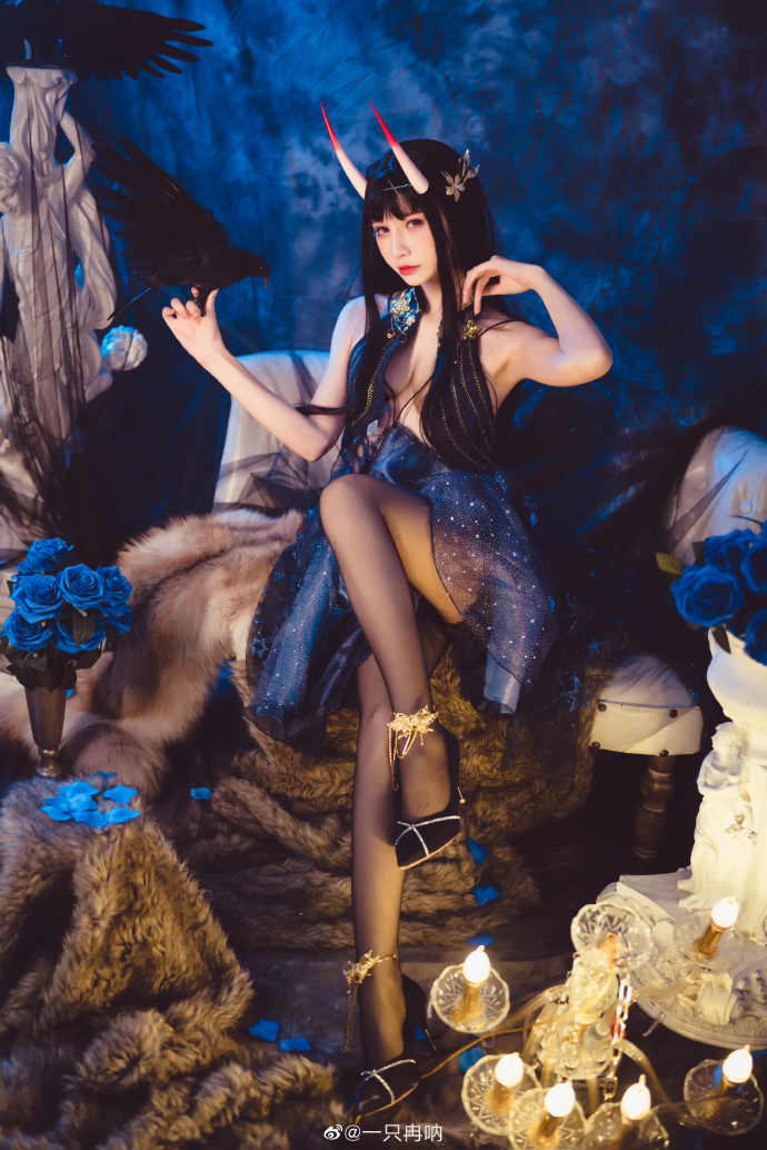 碧蓝航线能代换装cosplay 碧蓝航线能代礼服(夜响的绝园)cosplay