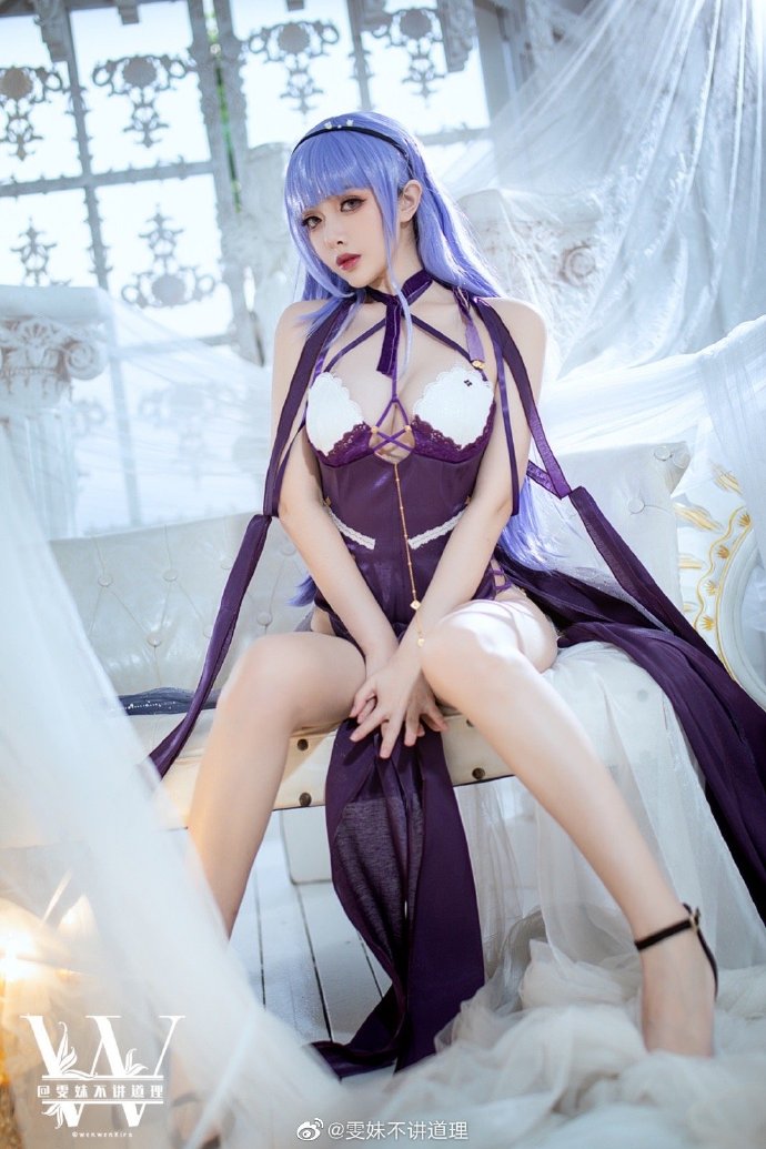 碧蓝航线黛朵礼服cos「多愁的BIsqueDoll」|cn雯妹不讲道理