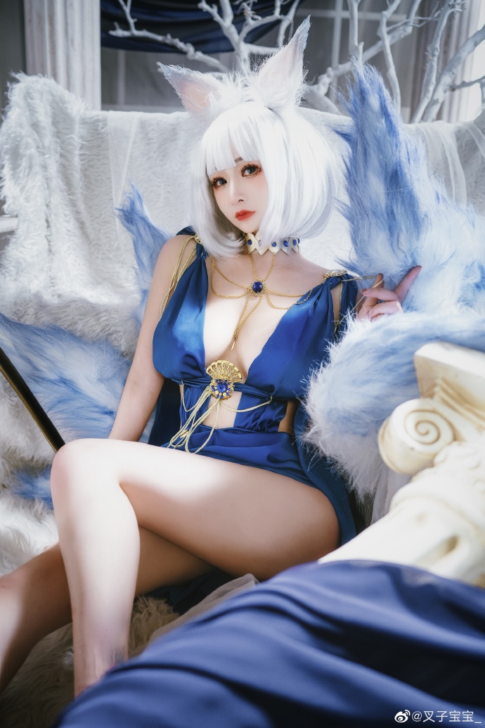 碧蓝航线加贺礼服cosplay 碧蓝航线加贺换装白羽风华cos