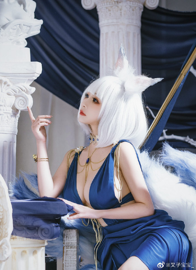 碧蓝航线加贺礼服cosplay 碧蓝航线加贺换装白羽风华cos