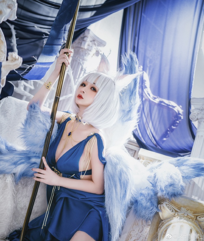 碧蓝航线加贺礼服cosplay 碧蓝航线加贺换装白羽风华cos