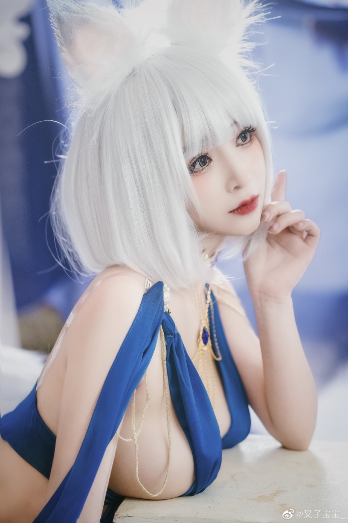 碧蓝航线加贺礼服cosplay 碧蓝航线加贺换装白羽风华cos