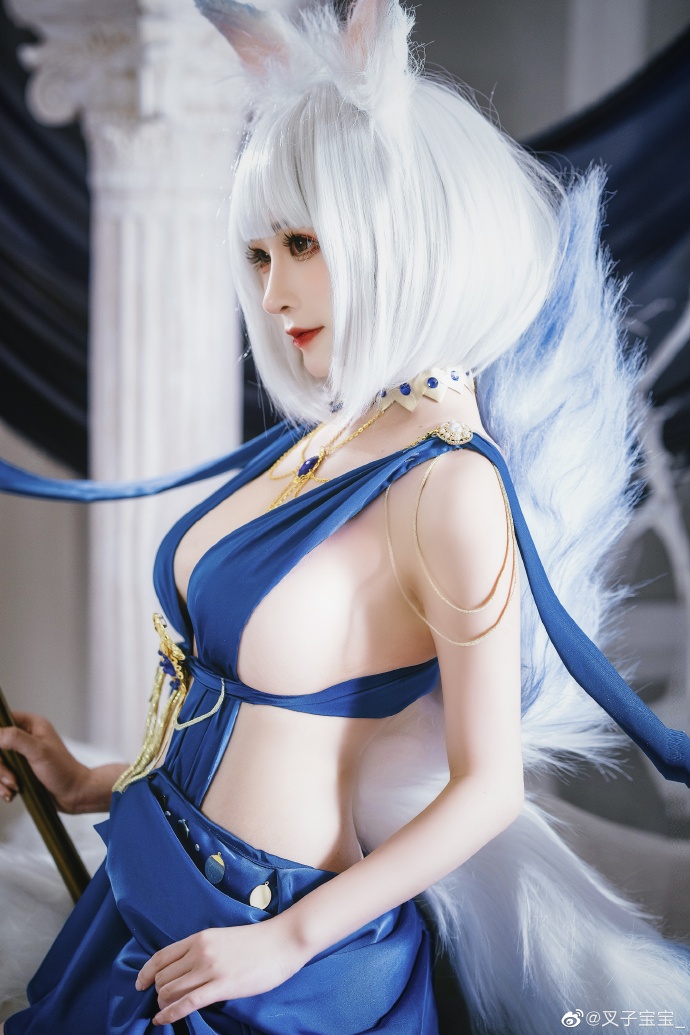 碧蓝航线加贺礼服cosplay 碧蓝航线加贺换装白羽风华cos