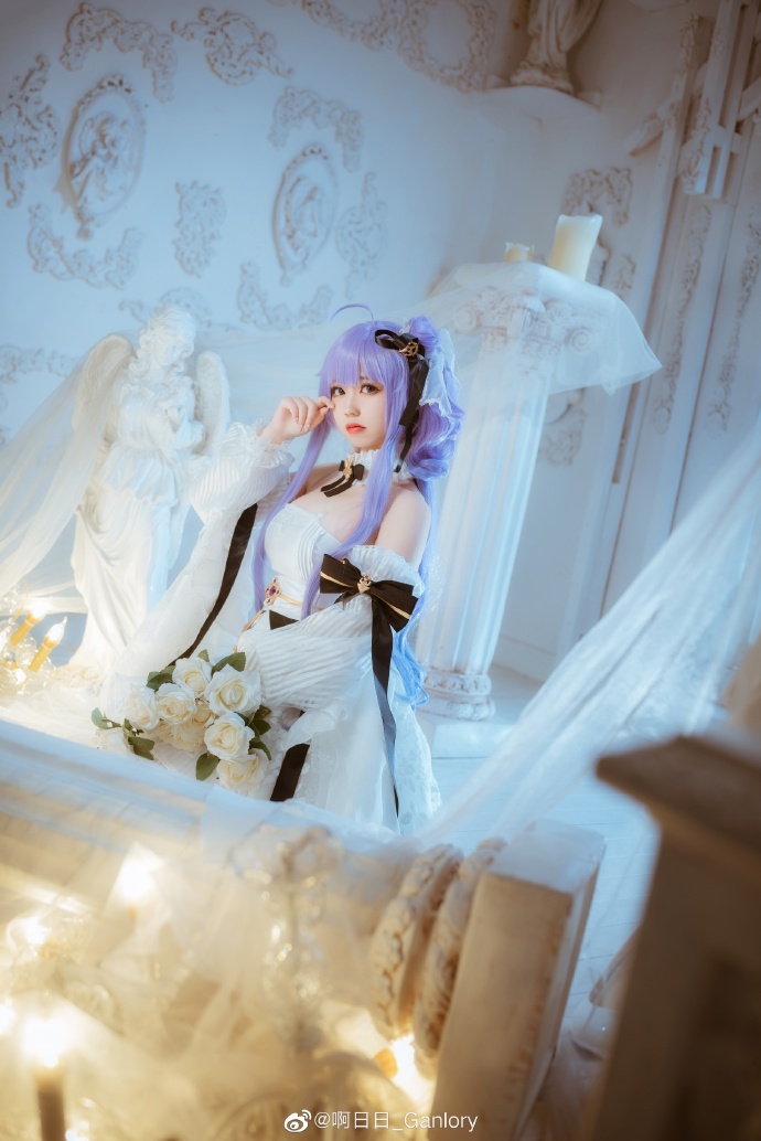 碧蓝航线独角兽花嫁cos 碧蓝航线独角兽梦想的纯白誓约|cn啊日日_Ganlory