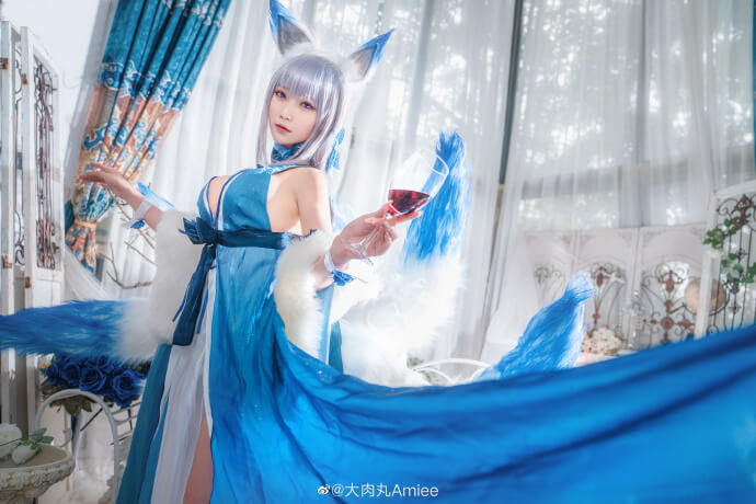 碧蓝航线信浓礼服胧月十夜cos|cn大肉丸Amiee