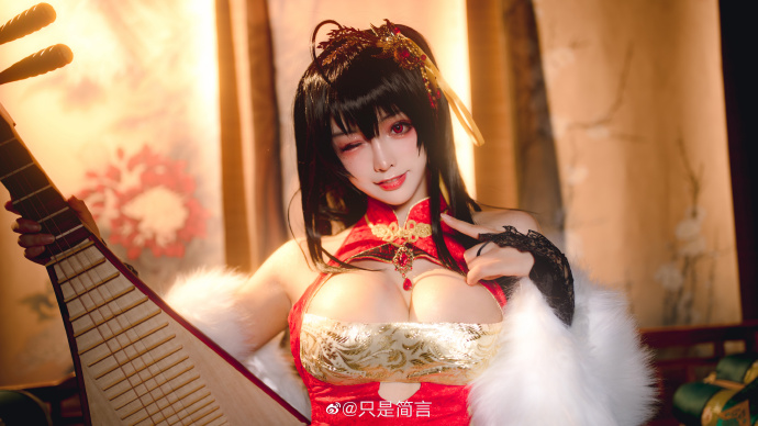 碧蓝航线大凤cosplay 碧蓝航线大凤新春旗袍cos|cn只是简言