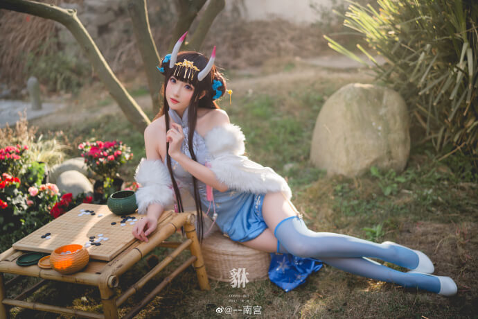 碧蓝航线能代新春旗袍cos 碧蓝航线能代春节旗袍冬雪沁香|cn南宫