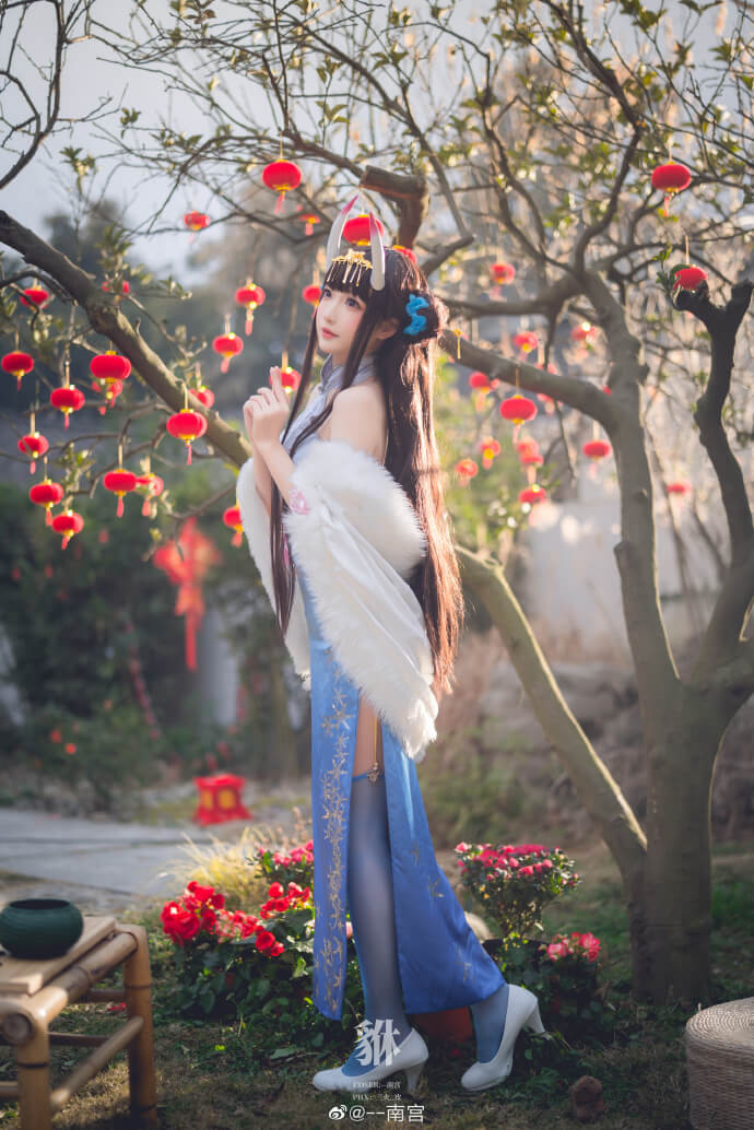 碧蓝航线能代新春旗袍cos 碧蓝航线能代春节旗袍冬雪沁香|cn南宫