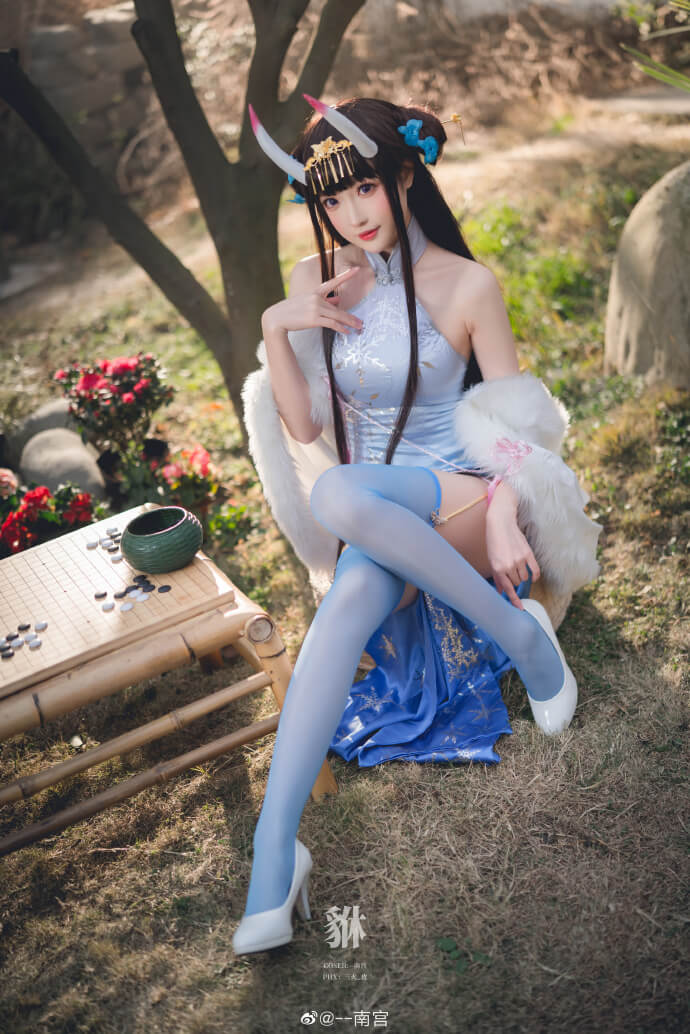 碧蓝航线能代新春旗袍cos 碧蓝航线能代春节旗袍冬雪沁香|cn南宫