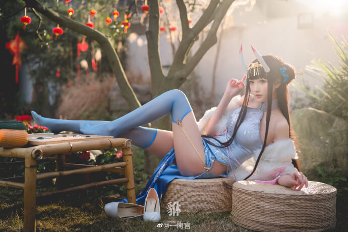 碧蓝航线能代新春旗袍cos 碧蓝航线能代春节旗袍冬雪沁香|cn南宫