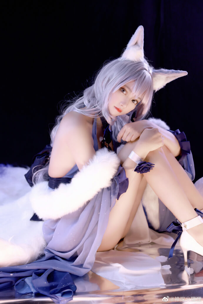 碧蓝航线鵗换装胧月十夜cos 碧蓝航线信浓礼服cosplay|cn神探火狸狸