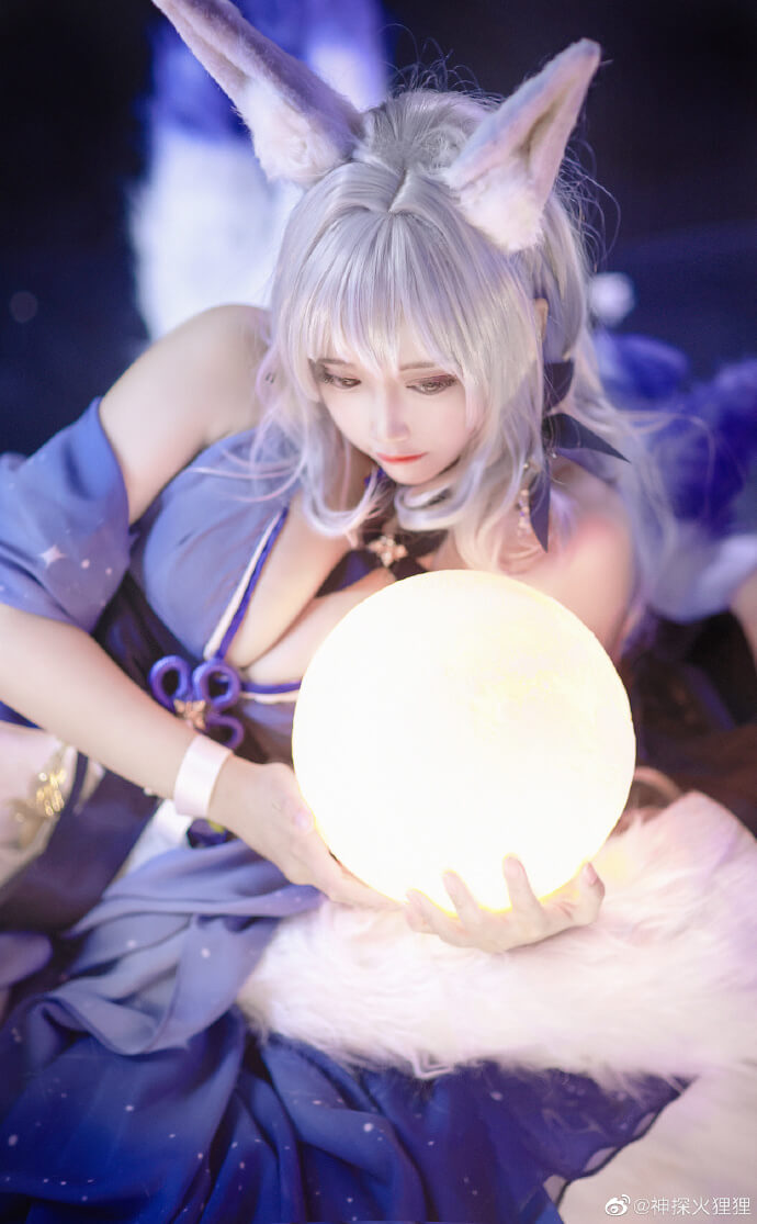 碧蓝航线鵗换装胧月十夜cos 碧蓝航线信浓礼服cosplay|cn神探火狸狸