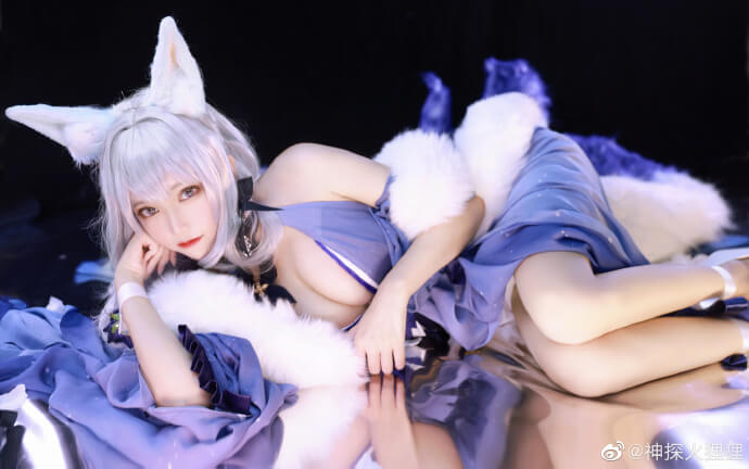 碧蓝航线鵗换装胧月十夜cos 碧蓝航线信浓礼服cosplay|cn神探火狸狸