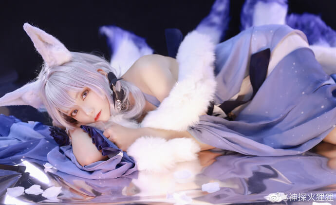 碧蓝航线鵗换装胧月十夜cos 碧蓝航线信浓礼服cosplay|cn神探火狸狸