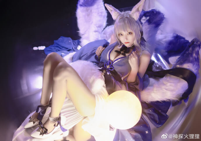 碧蓝航线鵗换装胧月十夜cos 碧蓝航线信浓礼服cosplay|cn神探火狸狸