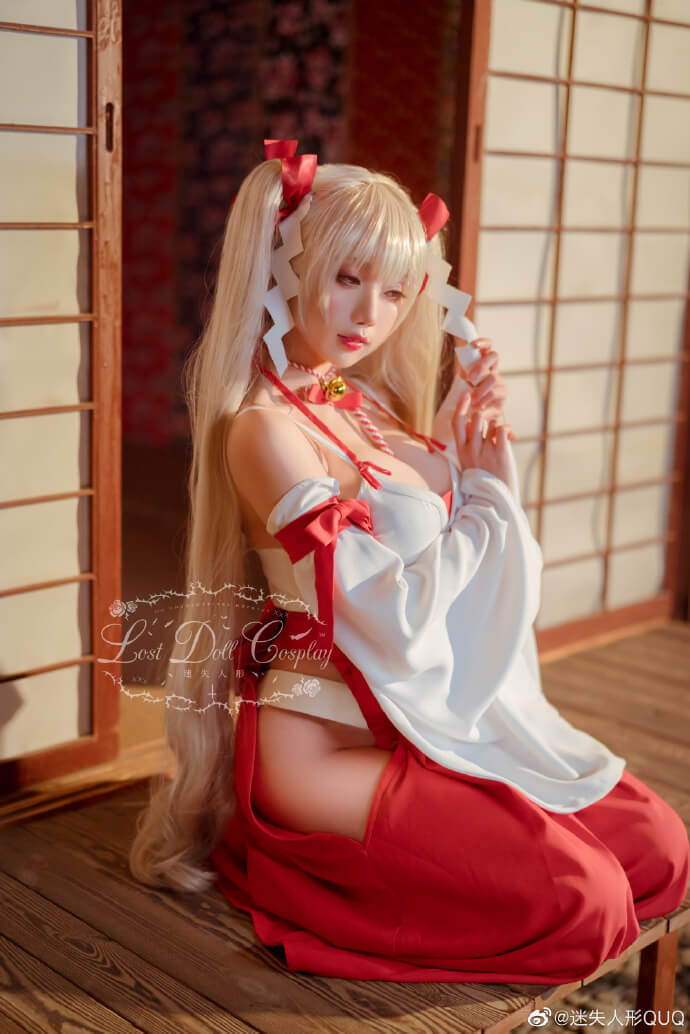 碧蓝航线可畏巫女装cos|cn迷失人形QUQ