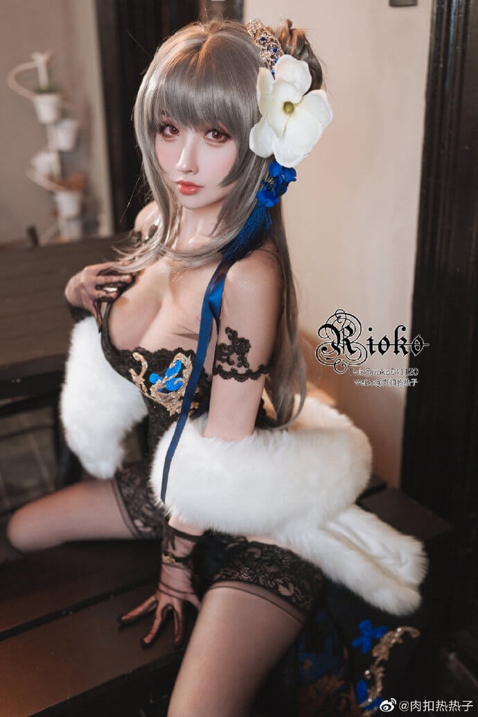 碧蓝航线路易九世旗袍cosplay 碧蓝航线路易九世瑰丽的执勤人cos