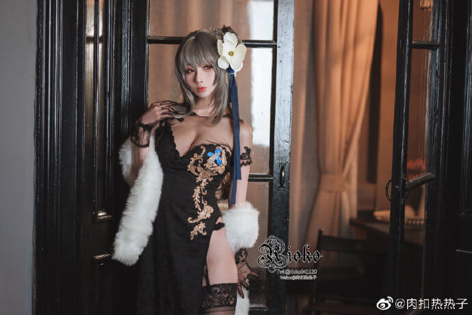 碧蓝航线路易九世旗袍cosplay 碧蓝航线路易九世瑰丽的执勤人cos