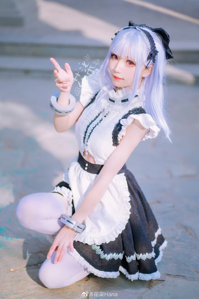 碧蓝航线黛朵cos 碧蓝航线黛朵偶像兵装cosplay