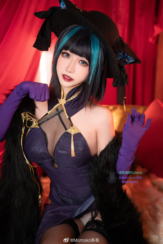 碧蓝航线柴郡换装「音乐绚烂CaitSith」cosplay|Momoko葵葵