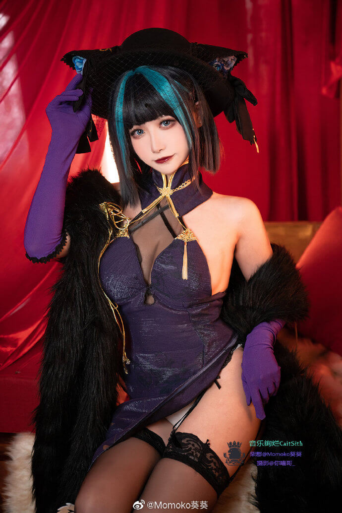 碧蓝航线柴郡换装「音乐绚烂CaitSith」cosplay|Momoko葵葵